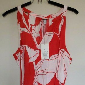 A New Day Floral Sleeveless Cotton Summer Dress